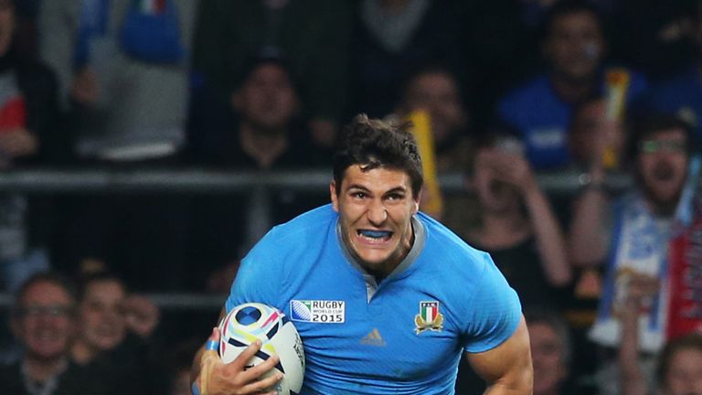 Giovanbattista Venditti of Italy scores for Italy
