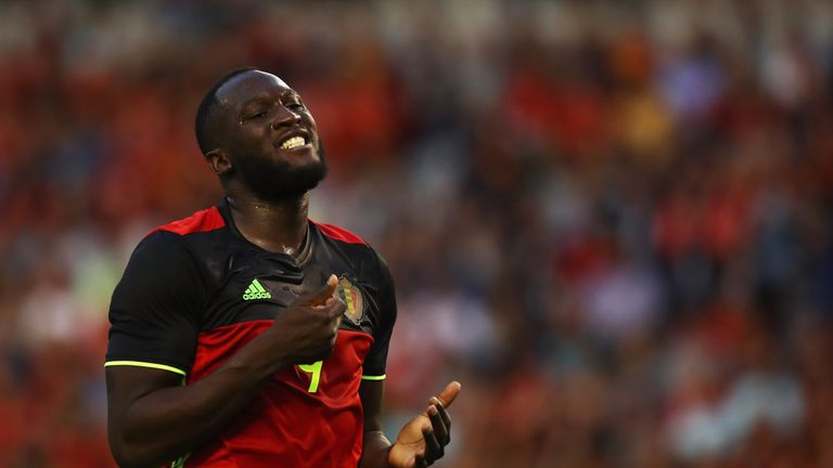 Romelu Lukaku of Belgium in action during the International Friendly match between Belgium and Czech Republic