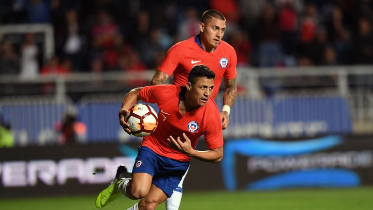 Alexis Sanchez Chile v Costa Rica