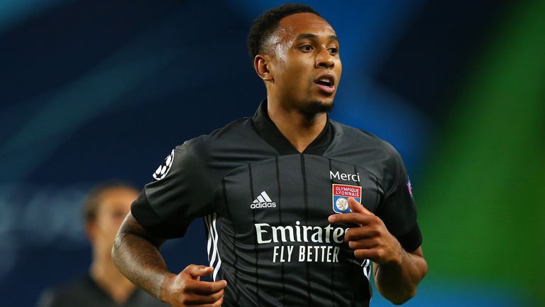 Kenny Tete in action for Lyon