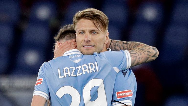 Cirro Immobile's goal helped Lazio keep their Champions League qualification hopes alive
