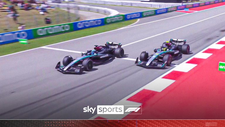 HAMILTON OVERTAKES RUSSELL 23/06/24