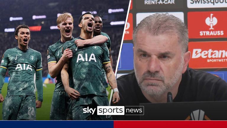 &#39;You&#39;re gonna have to put up with me for longer&#39; | Ange Postecoglou  thanks Spurs players for belief in project
