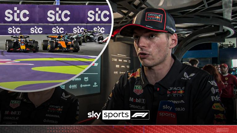 Max Verstappen shared his frustrations at receiving a five-second penalty on the first corner of the opening lap in Saudi Arabia.