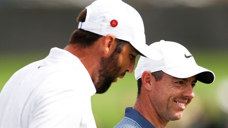 Rory McIlroy and Scottie SCheffler 