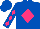 Silk - Royal blue, hot pink diamond, hot pink diamonds on sleeves Silk - Royal blue, hot pink diamond, hot pink diamonds on sleeves