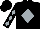 Silk - Black, silver diamond, silver diamonds on sleeves Silk - Black, silver diamond, silver diamonds on sleeves
