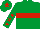 Silk - Emerald green, red hoop, red stars on sleeves, red star on cap Silk - Emerald green, red hoop, red stars on sleeves, red star on cap